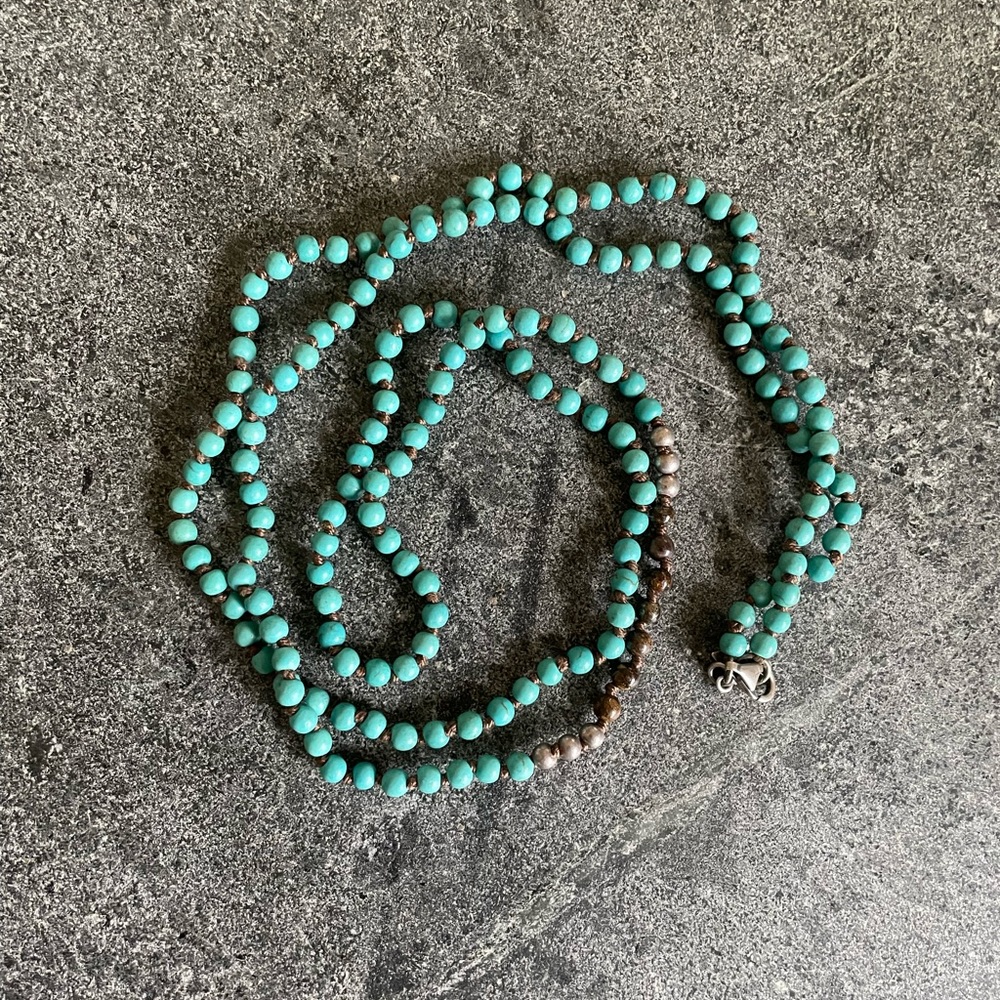Silpada turquoise bead string necklace